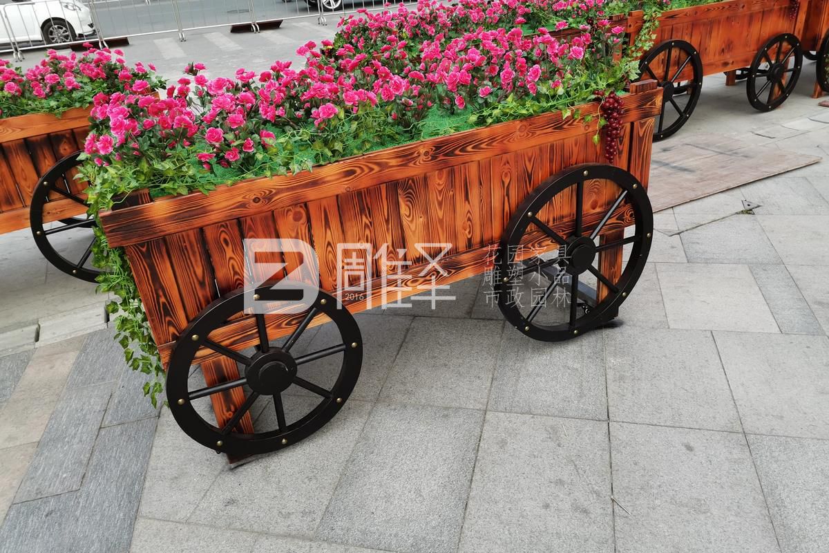 廣東東莞常平翔龍天地戶(hù)外花車(chē)假花制作擺放(圖7)