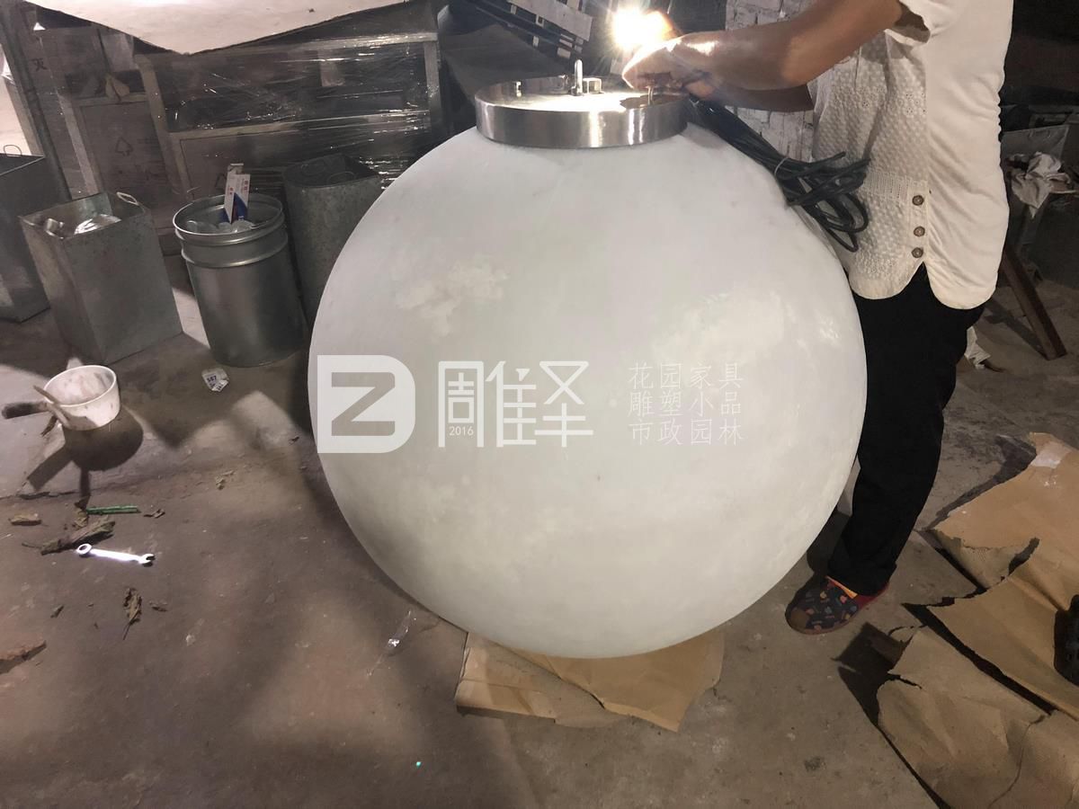 香港商場(chǎng)中秋特別制作玻璃鋼月球燈(圖8)