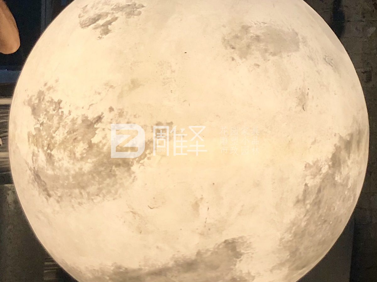 香港商場(chǎng)中秋特別制作玻璃鋼月球燈