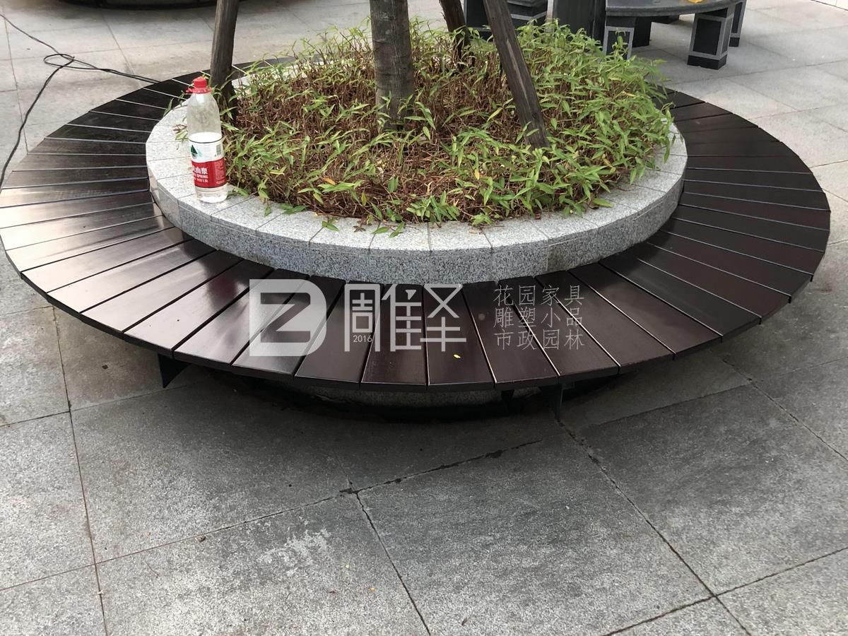 廣東廣州番禺市橋實(shí)驗小學(xué)戶(hù)外實(shí)木圍樹(shù)椅現場(chǎng)定制(圖8)
