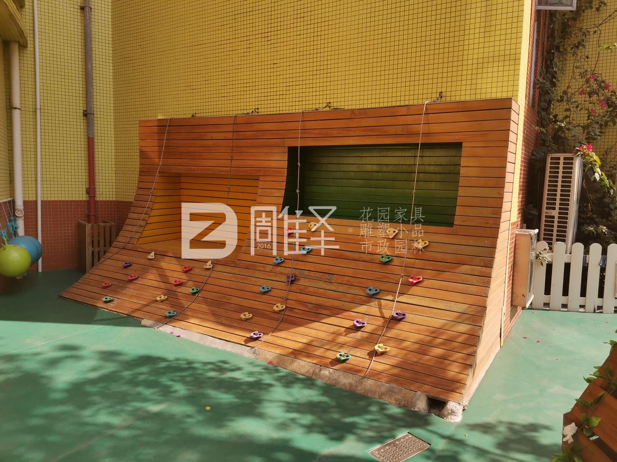 廣州黃埔育蕾幼兒園游樂(lè )設施鋼結構實(shí)木制作(圖1)