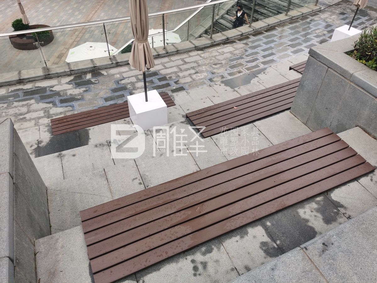 廣州萬(wàn)盛廣場(chǎng)塑木戶(hù)外花園家具圍樹(shù)椅(圖9)